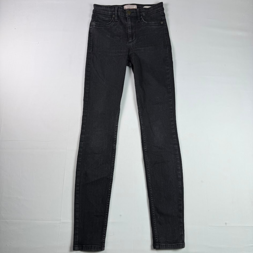 Guess Jeans 1981 Power Skinny Black High Rise Denim Size 25 Vintage